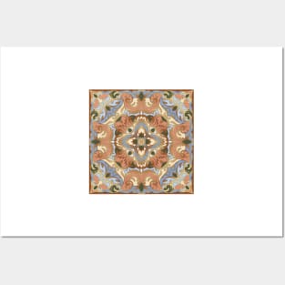 Arabic ornate square pattern Posters and Art